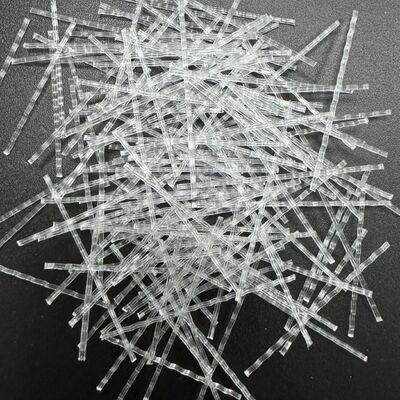 High Performance Polypropylene PP Macro Fiber Wave Form For Bridge Construction